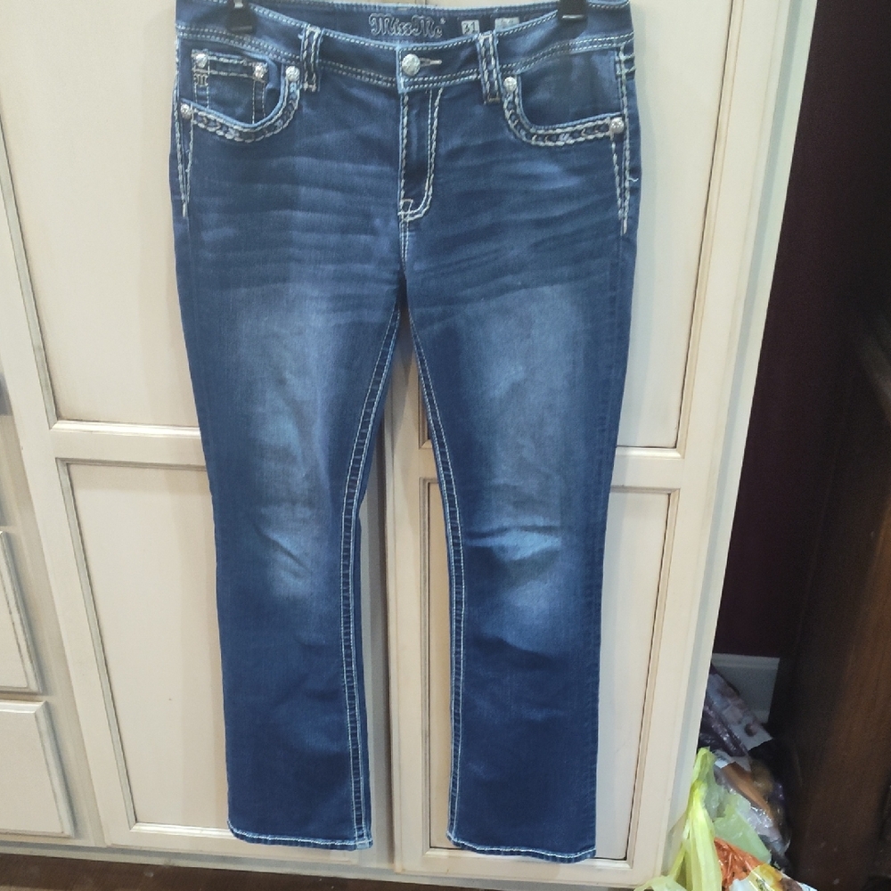 Miss Me Dark Blue Jeans